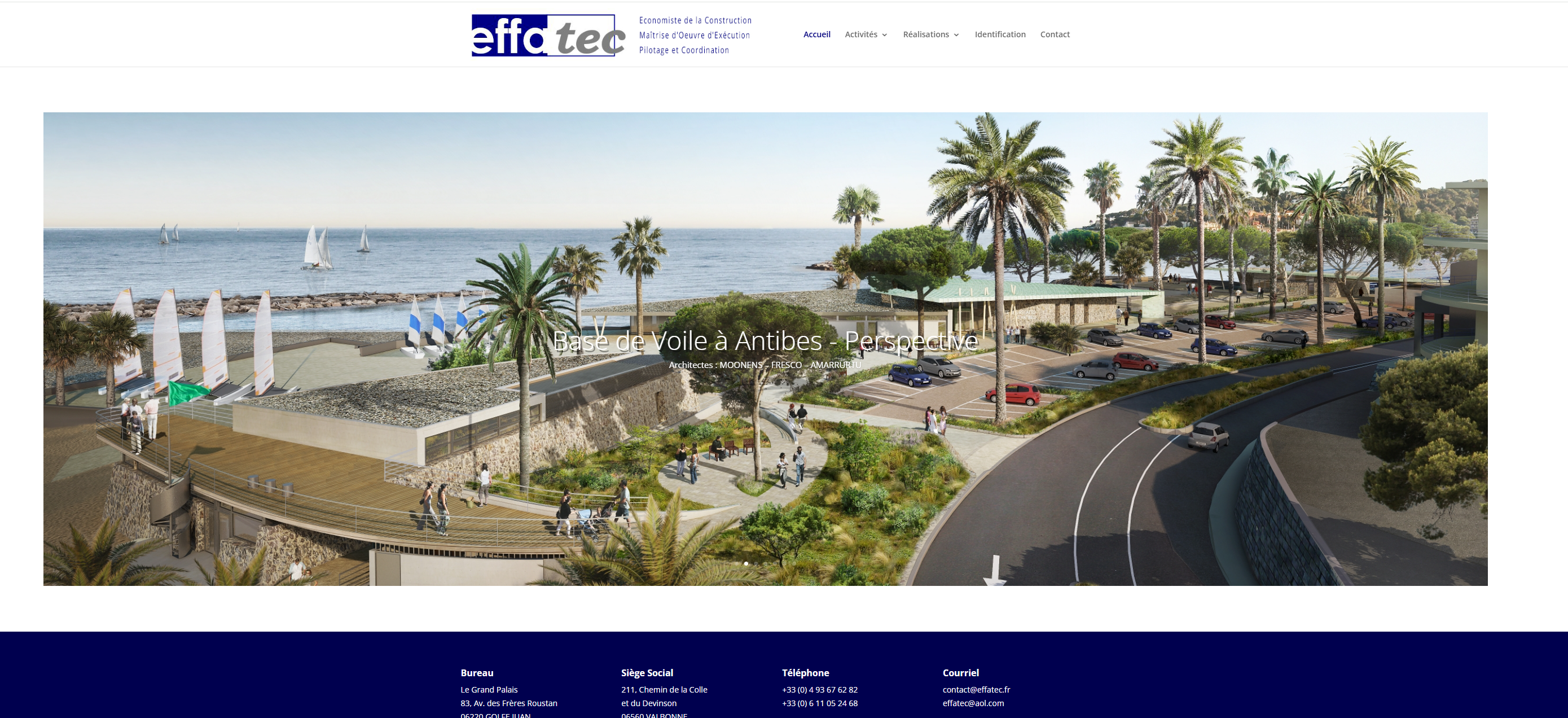 Site Effatec réalisé par SmartGraphik